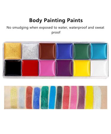 Buy 2 Sets of 12-Color Body Paint Oily Face Paint for Halloween Drama & Parties International Shipping Available! - Buy Online on GoSupps.com