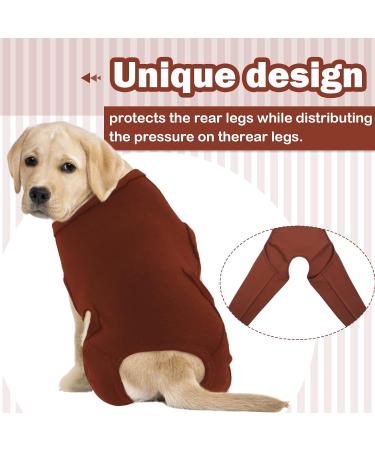 Hjyokuso Recovery Suit for Dogs - XXL Brown | Surgery Suit & Licking Protection for Hind Legs & Elbows - Buy Online on GoSupps.com