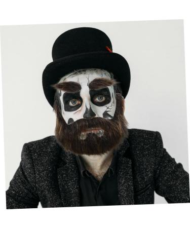 FOMIYES 3 Sets Beard Dress up Fake Beard False Mustache Pirate Beard Brown Beard Fake Mustache Beards Plush 20.00X13.00X0.50CMx3pcs Multix3pcs - Buy Online on GoSupps.com