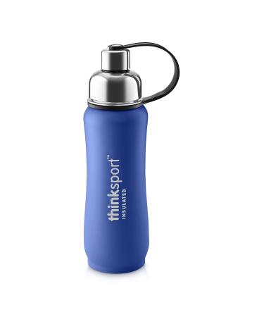 Thinksport BPA-free Double Wall Vacuum Insulated Stainless Steel Sports Bottle Blue 17oz