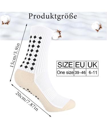 Buy Newofview Football Socks for Men - 4 Pairs Anti-Slip Grip Slipproof Sports Socks for Football Basketball and Running (Sizes 39-46) - Buy Online on GoSupps.com
