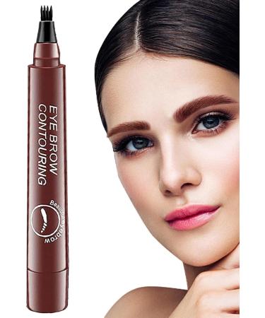 Eye Brow Pencil - Four Forked Eyebrow Pencil Waterproof Eyebrow Makeup for Natural-Looking Brows Parties Daily Use Dating Pochy Red Brown - Buy Online on GoSupps.com