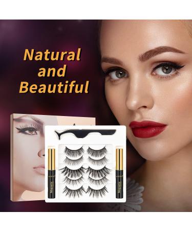 5 Pairs Magnetic Eyelashes with Magnetic Eyeliner Kit - Reusable No Glue - 3D 5D Upgraded Design - Buy Online on GoSupps.com