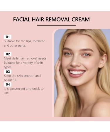  JASUBAI depilatory face cream for women moisturizing nourishes with peach oil extracts and shea butter gentle formula for the upper lip face non irritating skin - Buy Online on GoSupps.com