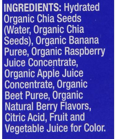 Mamma Chia Squeeze Organic Vitality Snack - Wild Raspberry, 8 Count (3.5oz Each) - Healthy Energy Boost - Buy Online on GoSupps.com
