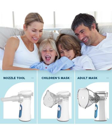 Portable Handheld Rechargeable Nebulizer for Kids & Adults - Asthma Therapy & Albuterol Inhaler - Buy Online on GoSupps.com