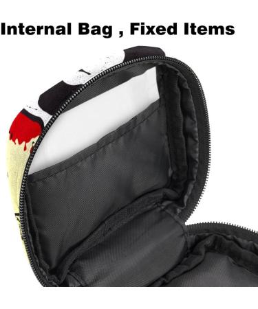 Portable Women's Binding-Up Bags | Grunge Skull Menstrual Cup & Tampon Pouches for Teens - Buy Online on GoSupps.com