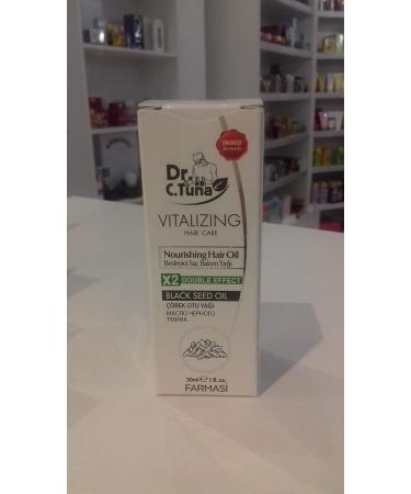 Dr. C. Tuna Vitalizing Black Seed Oil - Nourishing Hair Treatment with Sweet Almond Oil, Sunflower Oil & Vitamin E - 1 fl. oz - Buy Online on GoSupps.com