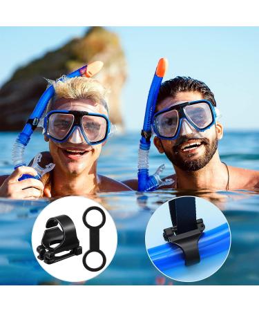 Dive Snorkel Clip Set - 16 Pcs Universal Plastic Silicone Keeper for Snorkel Mask - Black Attachment Gear Spare Part for Snorkeling and Diving - Buy Online on GoSupps.com