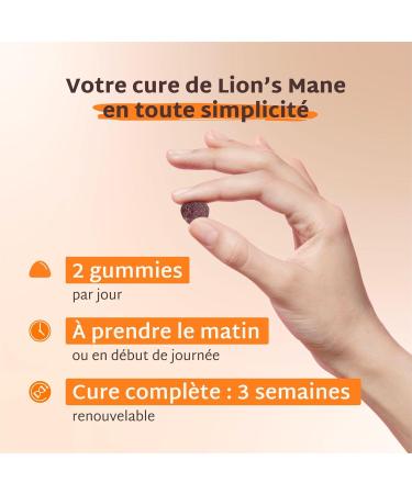 Mium Lab Lions Mane (Crini re de Lion) Gummies sans sucre Extrait 18:1 hautement concentr d Hericium erinaceus Compl ment alimentaire base de champignon adaptog ne Fabriqu en France - Buy Online on GoSupps.com