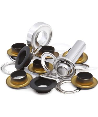 Dritz 740-1-T Fashion Grommet Kit 1/2-Inch 8-Sets - Black, Complete with Tools - Buy Online on GoSupps.com