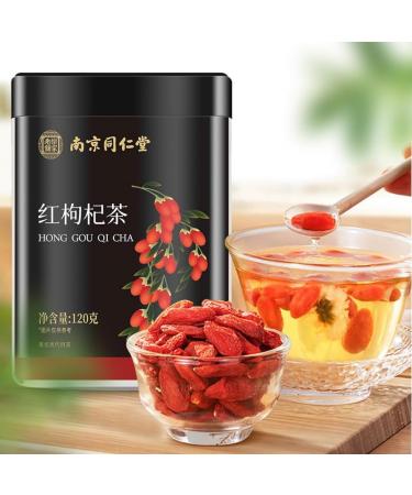  HQZMCTE Premium Chinese Goji Berry Herbal Tea for a Healthy Lifestyle 120g / 4.23oz Sweet Taste Additive-Free - Buy Online on GoSupps.com