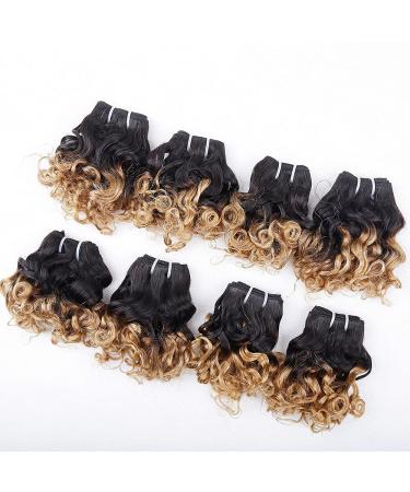 10A Brazilian Ombre Curly Short Bob Hair Bundles - 8 Bundles (200g) 1B/27 Two Tone Ombre Weave - 8 8 8 8 8 8 8 8 - Buy Online on GoSupps.com