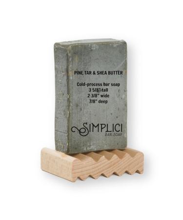 Pine Tar & Shea Butter Natural Soap - 6 Bar Value Bag | Palm Free | Kokum & Mango Butter Blend - Buy Online on GoSupps.com