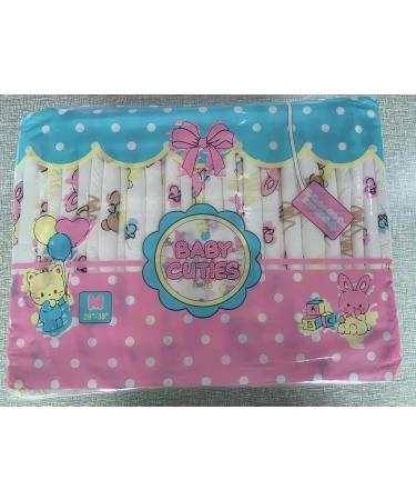 LittleForBig Printed Adult Brief Diapers - ABDL 10 Pack - Baby Cuties MM in Pink | Comfort & Quality for Adult Baby Diaper Lovers - Buy Online on GoSupps.com