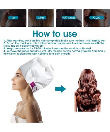 Steam Free Repair Hair Mask 4 Sheets Baked Oil Nourishing Smoothing Moisturizing Olive Essence Professional Hair Care Gentle Luxurious Conditioner For - Buy Online on GoSupps.com