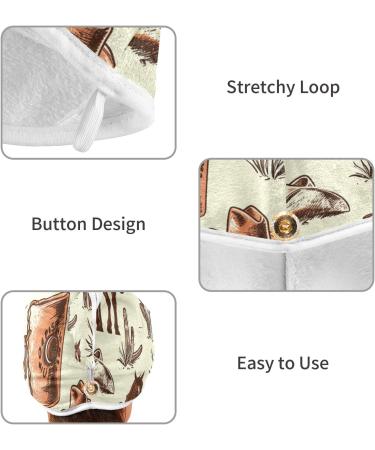 Super Absorbent Horse Men Hair Towel 2 Pack | Quick Dry Hair Turbans for Women & Girls - Buy Online on GoSupps.com