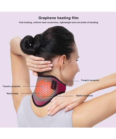 Neck Brace Self Heating Neck Brace Adjustable Temperature for Home for Men () Pink - Buy Online on GoSupps.com