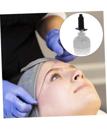 Housoutil Eyebrow Line String Ink Line Box Ink Line Ruler Brows Makeup Vial Eyebrow Drawing Draw a Line Auxiliary Tool 6.5x2.6cm White - Buy Online on GoSupps.com