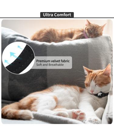 FEEYAR AirTag Cat Collar - GPS Tracker & Bell - Lightweight & Soft - 7-9.5 Inch Black - for Girl Boy Cats, Kittens & Puppies - Buy Online on GoSupps.com
