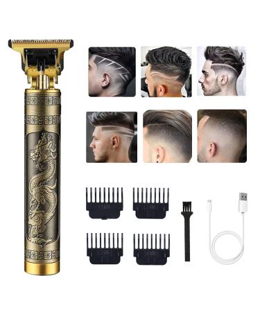 Hair Clippers Beard Trimmer for Men Cordless Rechargeable Hair Trimmer Blade Liners Edgers Shaver Bald Zero Gap Body Grooming Kit Gold