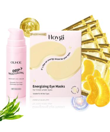 HANGGON Eye pillow 12 pairs 15g retinol eye cream eye pillow with hyaluronic acid eye pillow eye cream can fight against dark circles wrinkles swelling eye bags antiaging eye mask eye care eye