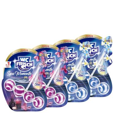2x toilet fresh spa moments harmony toilettenstein (50g) toilet fragrant with essential oils & 2x toilet fresh spa moments vitality toilet stone (50g) for a pampering & long -lasting fragrance experience