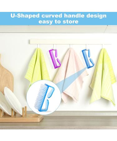 Nail Brush 4pcs Two-Sided Scrubbing Brushes Nail Cleaning Brush Fingernail Brush with Soft Bristles Plastic Fingernail Scrubber for Toes Nails Hands Garden Home Salon Use (Style-C) - Buy Online on GoSupps.com