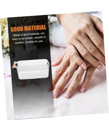 FOMIYES Manicure Supply Nail Art Bowls Finger Soaking Bowl Nail Art Soak Bowl Nail Art Accessory Nail Bowls Manicure Bowl Nail Soak Bowl Finger Soak Bowl Product Household Wood 28x15.5cm Transparent - Buy Online on GoSupps.com