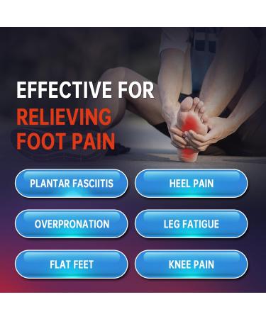 PCSSole Orthopedic Insoles for Plantar Fasciitis & Heel Pain - EU41-42 (27.0cm) Red | Comfort & Support for Flat Feet Men & Women - Buy Online on GoSupps.com
