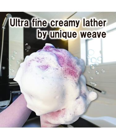 Japanese Made Extra Rough Exfoliating Washcloth - Back Scrubber for Dead Skin Removal - Red Loofah for Women and Men - Buy Online on GoSupps.com
