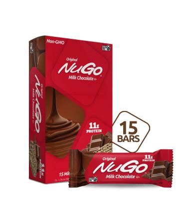 NuGo Nutrition Nutrition To Go Chocolate 15 Bars 1.76 oz (50 g) Each