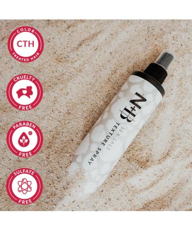 N+B Sea Salt Spray for Hair - Adds Texture and Volume | No Sticky Residue | With Biotin & Castor Oil | Vegan & Cruelty-Free | 10 oz - Buy Online on GoSupps.com
