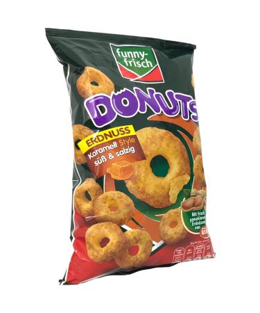 Buy Funny-Frisch Peanut Donuts Caramel Style - Sweet & Salty 3-Pack (3x110g Bags) | International Shipping Available - Buy Online on GoSupps.com