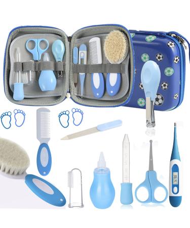 MKNZOME 9 PCS Baby Grooming Baby NAI Kit Protable Baby Nursery Health Care Set Include Baby Comb Baby Brush Clipper Cleaner Baby Scissors etc for Baby Girl & Boy Gifts Newborn Gift Set #2