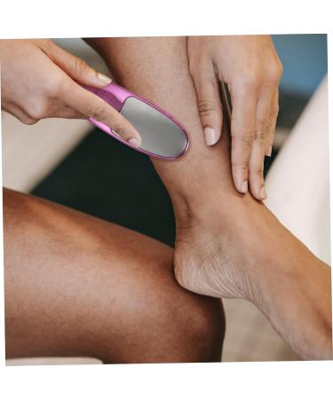 Housoutil Double-Sided Rubbing Board Foot File Stainless Spatula Foot Pedicure Kit Fingernail Clipper Foot Scrub Care Tool Sander Tool Hard Skin Remover Stainless Steel Blush Crusty - Buy Online on GoSupps.com