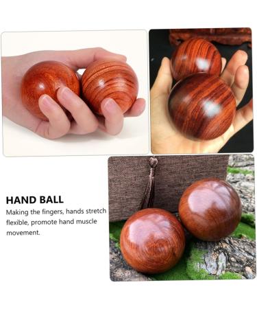 Clispeed 4-Piece Solid Wood Spiky Massage Balls - Foot & Hand Gymnasium Massage Meditation & Relaxation - Buy Online on GoSupps.com