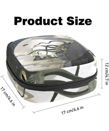 Portable Octopus Alien Monster Menstrual Bag - Bandage Storage for Women & Teens | Zippered Cup Pocket - Buy Online on GoSupps.com