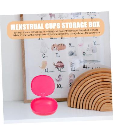 Buy Gleavi Silicone Cup Holder & Menstrual Storage Box - Travel Container & Pacifier Case - Pink 1 Pack - Buy Online on GoSupps.com