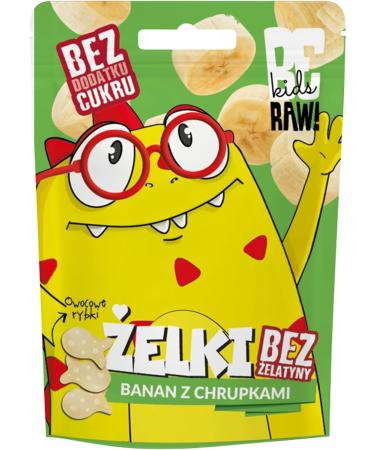  Be Raw! Rubber Bear with Banana and Chips No Added Sugar 35g Purella Food - Buy Online on GoSupps.com