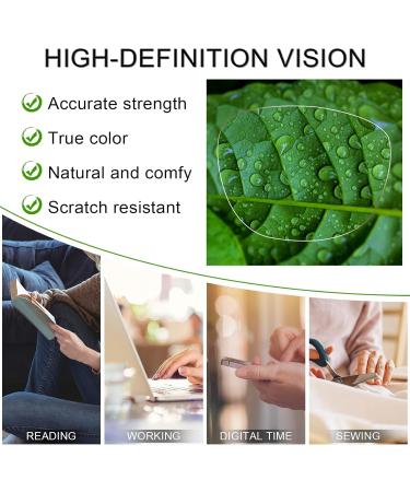 AEZUNI Large Square Reading Glasses for Women - Trendy 1.0 to 3.5 Magnification - Black 1.5x | International Shipping Available - Buy Online on GoSupps.com