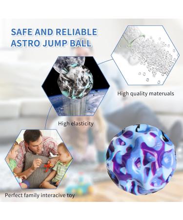 Astro Jump Ball Set - 4 Moon Bouncy Balls for Kids | Space Theme 7cm High Jump Rubber Balls | Perfect Gift for Children - Buy Online on GoSupps.com