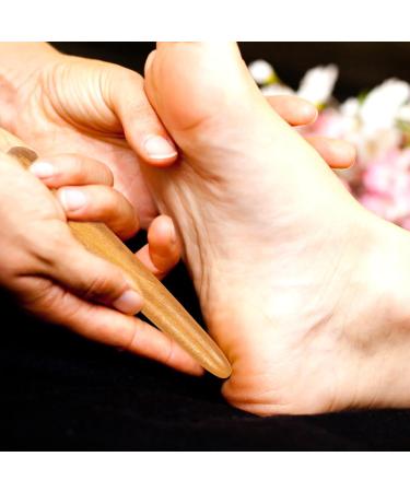 Operitacx 2-Piece Wooden Massage Stick Set - Manual Neck & Foot Acupuncture Device for Small Muscle Relief - 11x2.5x2.5cm - Buy Online on GoSupps.com