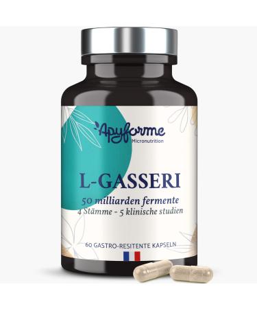 Lactobacillus Gasseri - Probiotics intestinal renovation - intestinal flora for digestion - up to 50 billion KBE/day - gastrointestinal capsules - 100% French - 60 capsules - apyforme - Buy Online on GoSupps.com