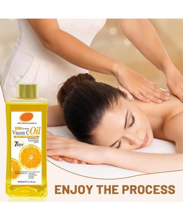 MEITREND Vitamin C Body Oil vitamin C body oil 7 days antiaging skin care glow oil for face and body body correction oil for moisture firms the skin reduces fine lines Orange 200 ml 1er Pack - Buy Online on GoSupps.com