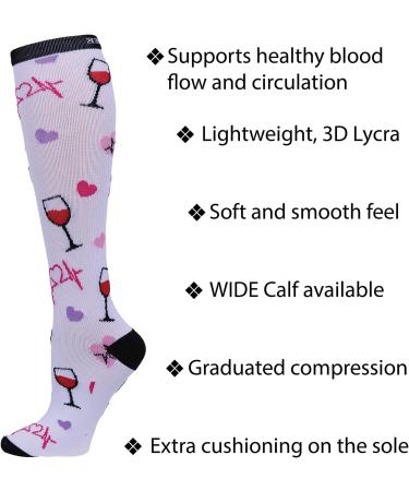 Cherokee Printsupport Women's 12 mmHg Compression Socks - Sweet Watermelon - One Size - International Shipping Available - Buy Online on GoSupps.com