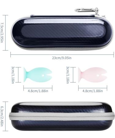 Toothbrush Travel Case with 2 Toothbrush Head Cover Caps for Oral-B/Oral-B Pro/Philips Sonicare Electric Toothbrush Keeps Toothbrush Fresh and Clean Portable Waterproof Travel Organizer Set Blue Case and 2 Caps - Buy Online on GoSupps.com