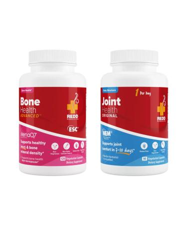 Redd Remedies Bone Health Advanced 120 Capsules and Joint Health Original 90 Capsules