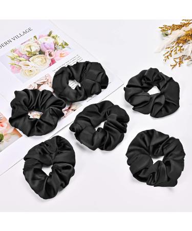 Buy Lolalet Hair Ties for Women | 6 Pack Soft Elastic Cloth Hair Ties - Black | Ideal for Women & Girls - Buy Online on GoSupps.com