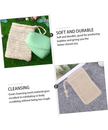 MAGICLULU 8 Pcs Cotton Linen Soap Soap Pouch Net Soap Saver Pouch Shower Soap Soap Shower Soap Saver Soap Saver Pouch Exfoliating Soap Pouch - Buy Online on GoSupps.com